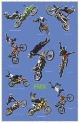Poster - Free style motocross Marcos y Cuadros